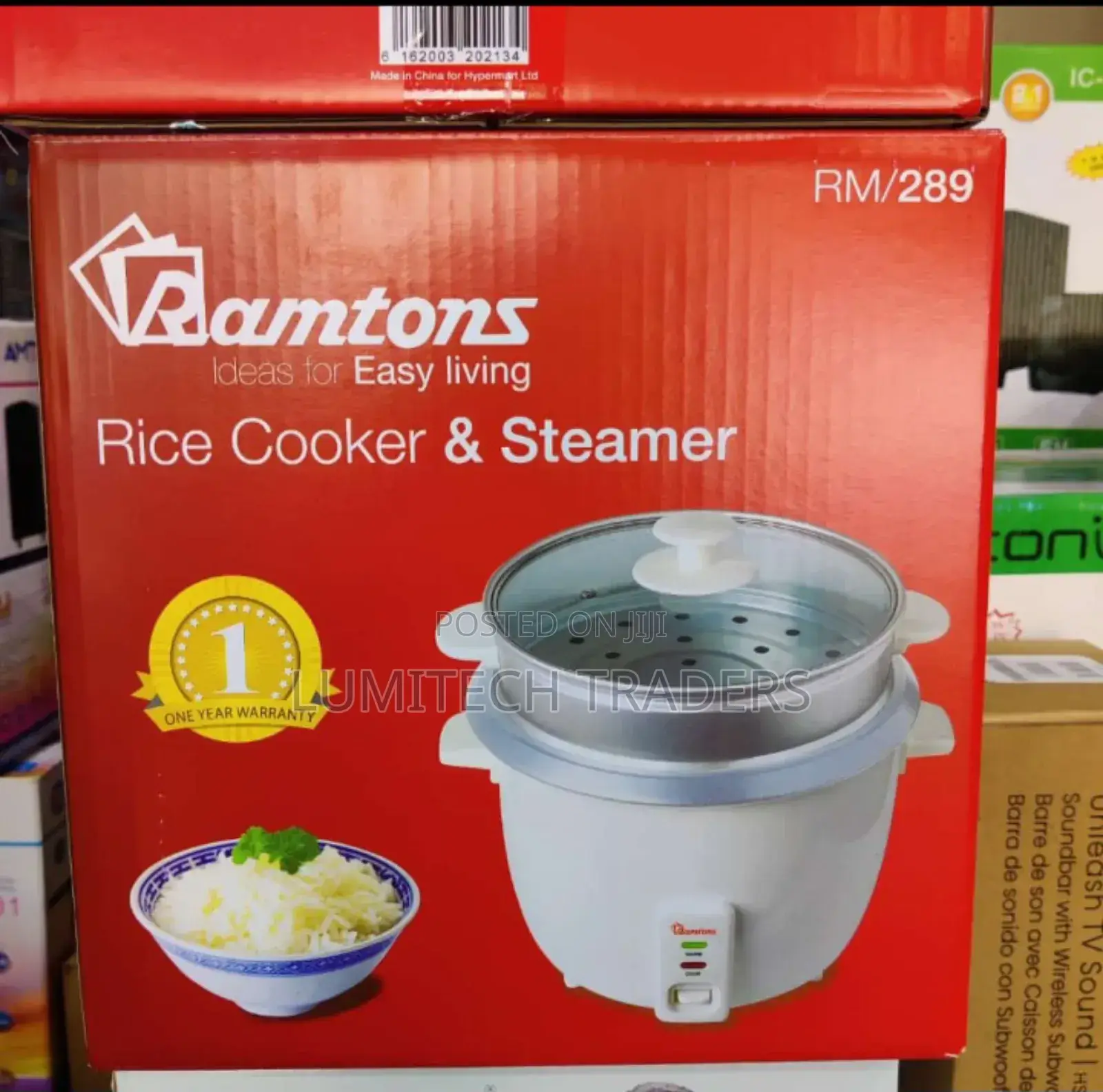 Ramtons Rice Cooker Steamer Rm289