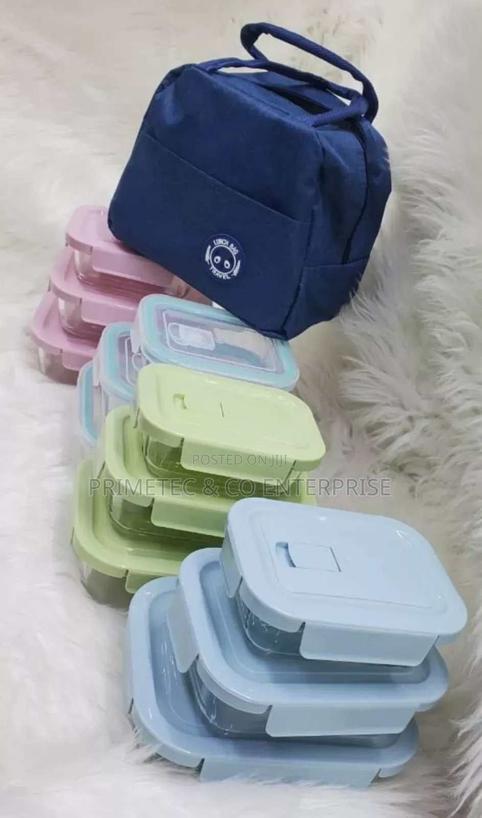 Glass Snack Box With Lunch Bag