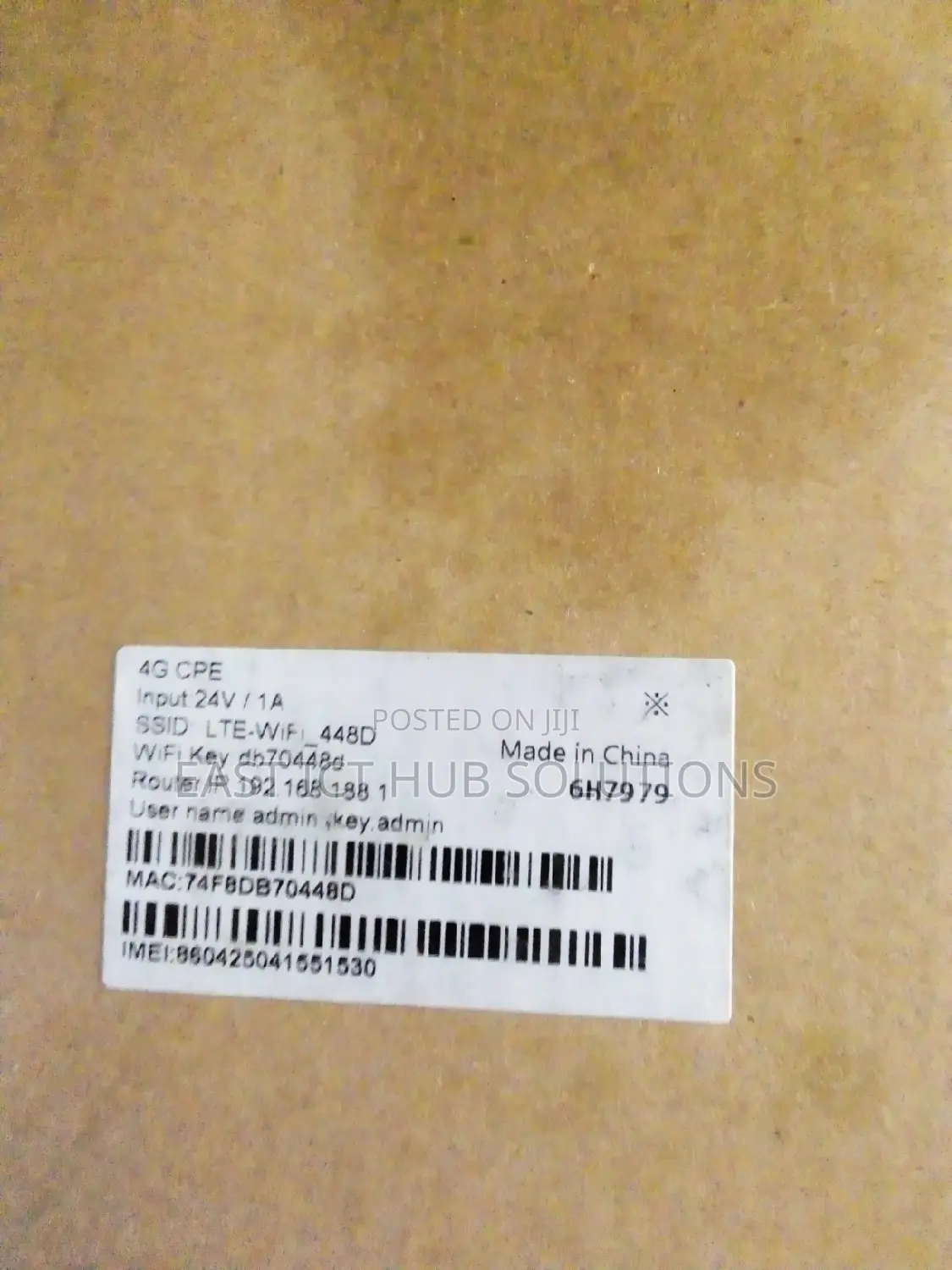 Outdoor CPE Router Open To All Networks 4G (Poe)