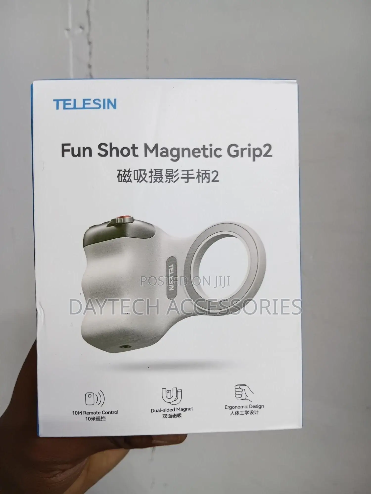 Telesin Magnetic Phone Holder Grip 2 With Detachable Remote Control.