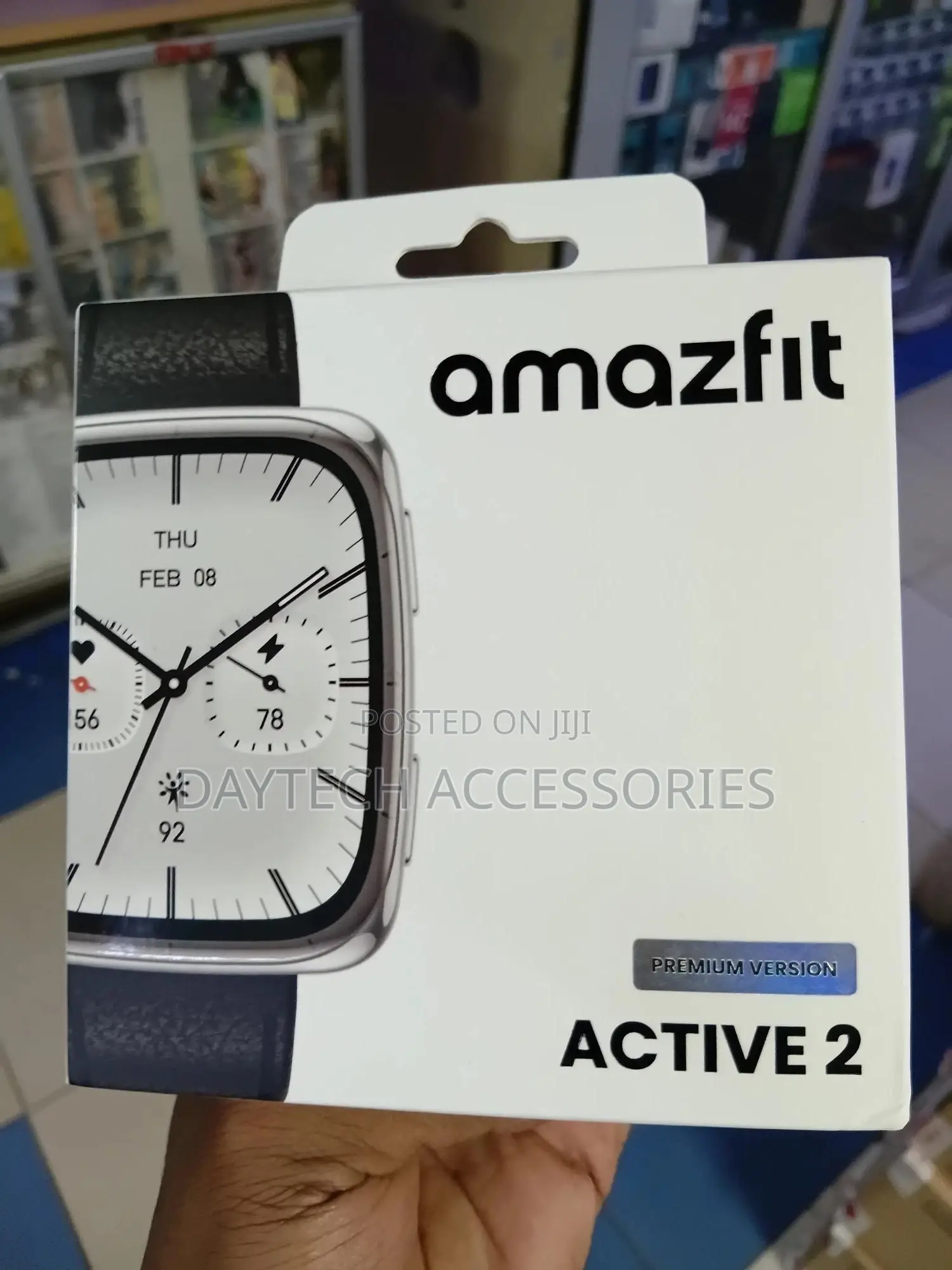 Amazfit Active 2 Square Fitness Smartwatch - Premium Version