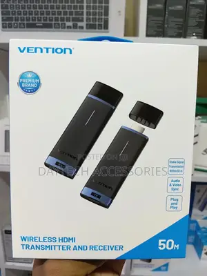 Vention 50m Wireless Hdmi Transmitter and Receiver Black