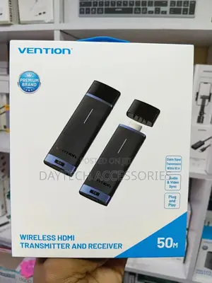 Vention 50m Wireless Hdmi Transmitter and Receiver Black