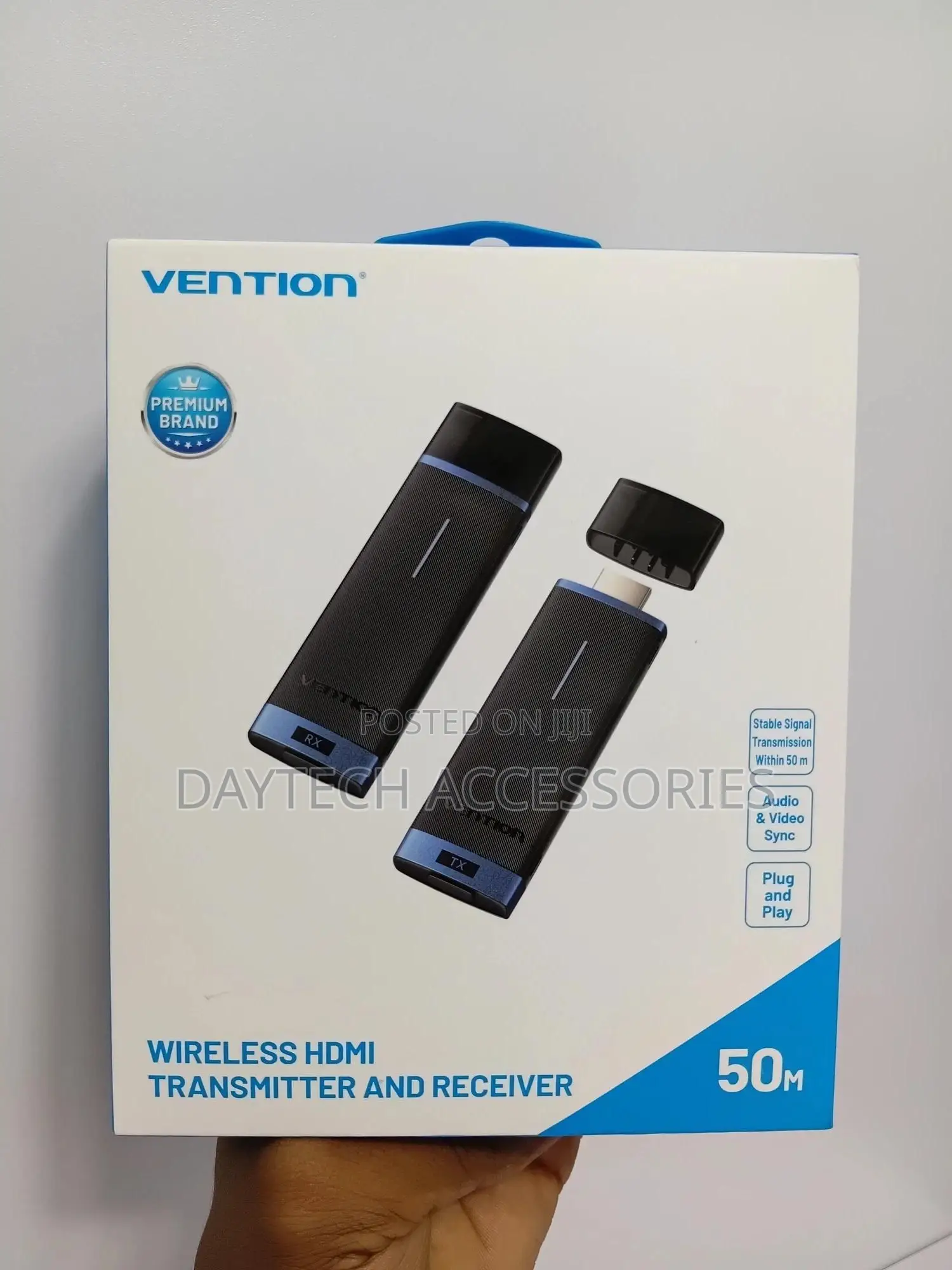Vention – Wireless Hdmi Video Transmitter and Receiver 5g 50m - Black