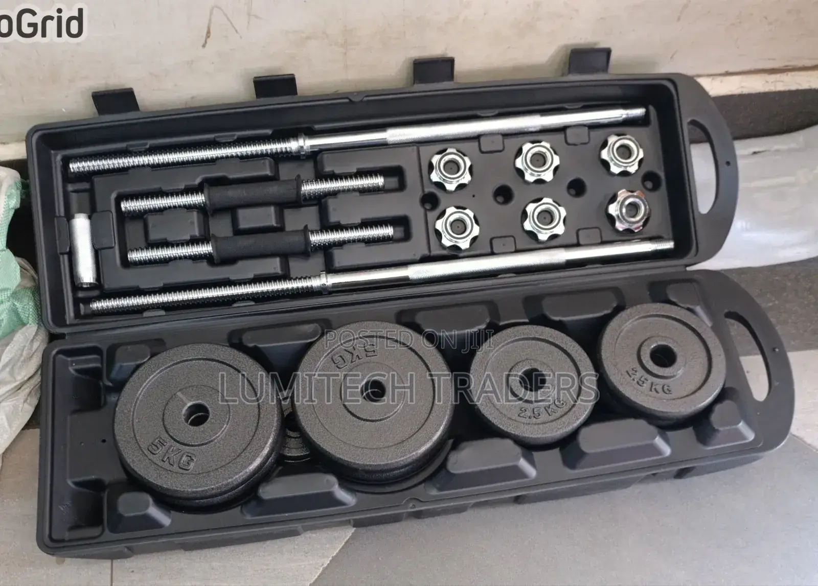 50 Kg Barbell and Dumbbell Set