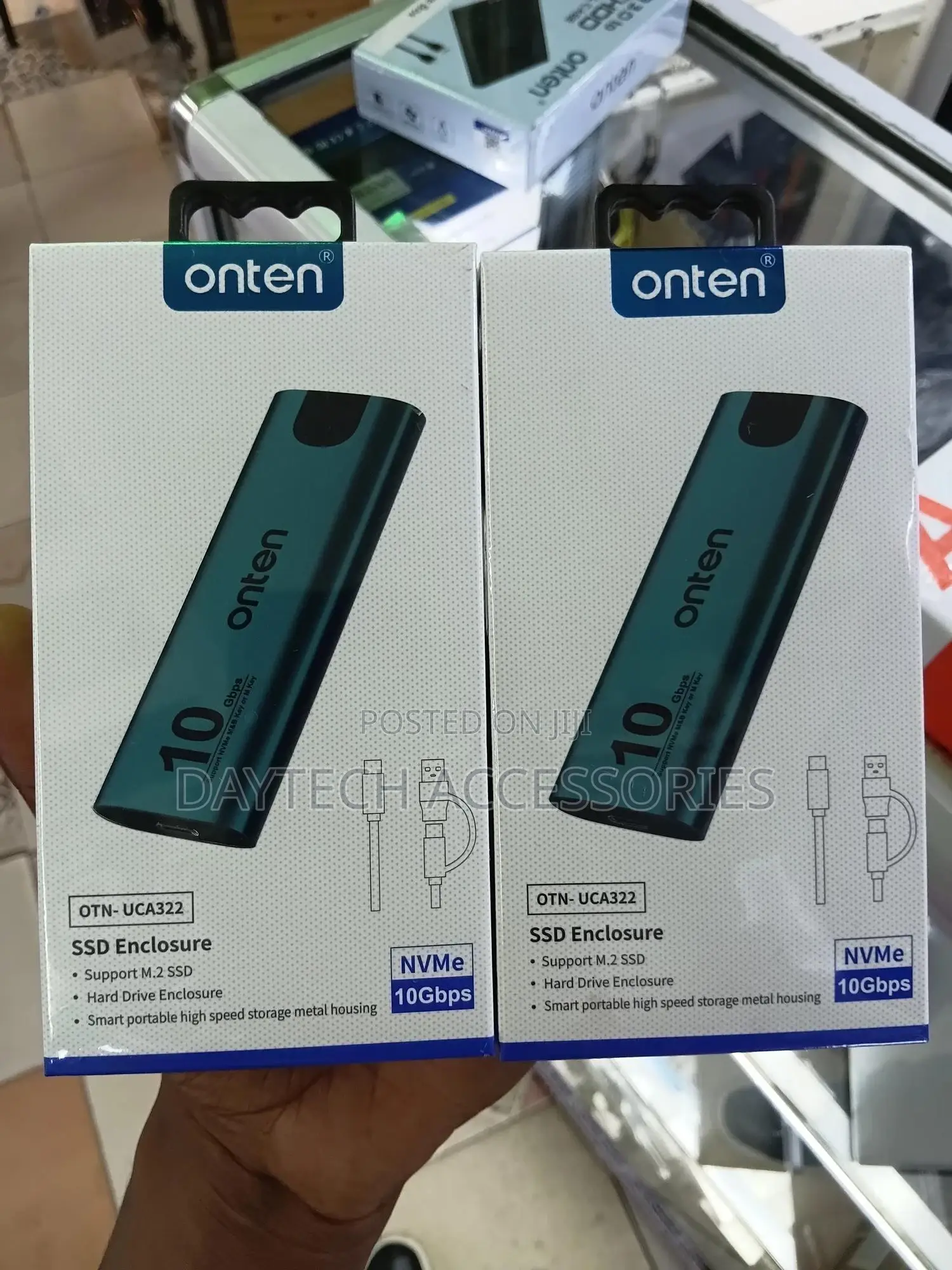 Onten Uca322 M.2 Nvme SSD Enclosure Usb-C 3.2 Gen2