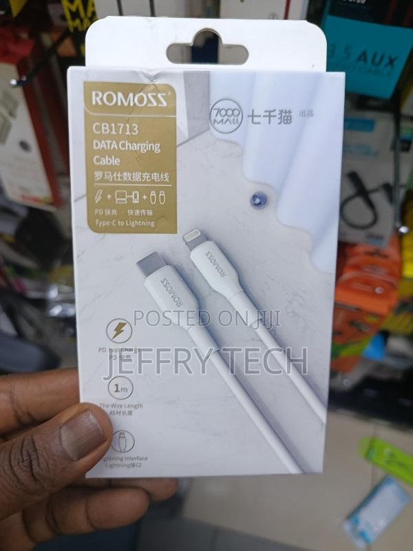 Romoss Cable Usb-C to Lightning, 27w Pd, 480mbps, 1m - main view