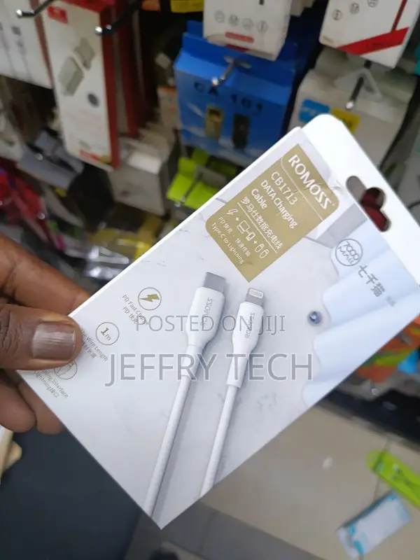 Romoss Cable Usb-C to Lightning, 27w Pd, 480mbps, 1m