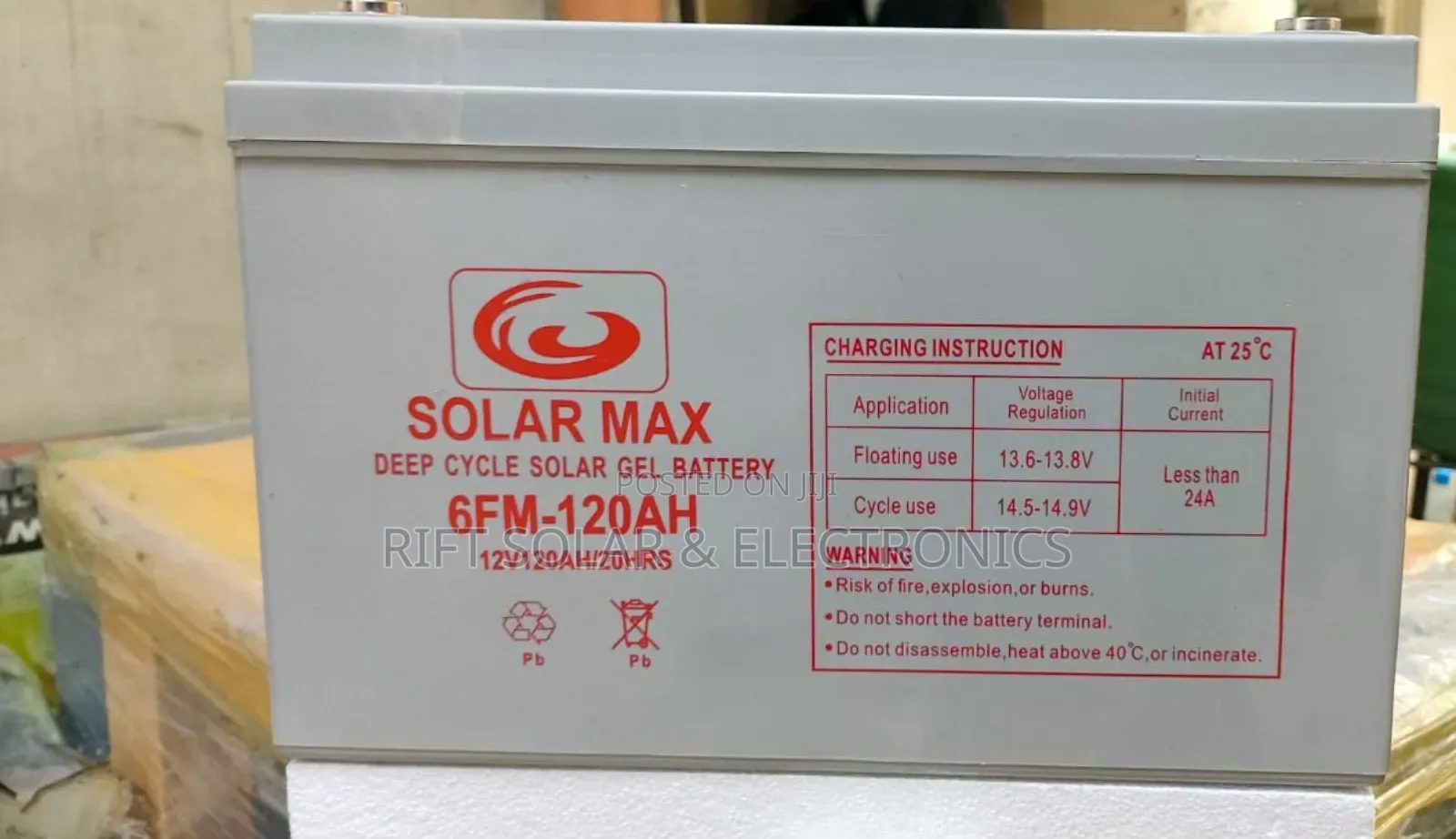 120ah - 12v Solar Max Heavy Duty Battery
