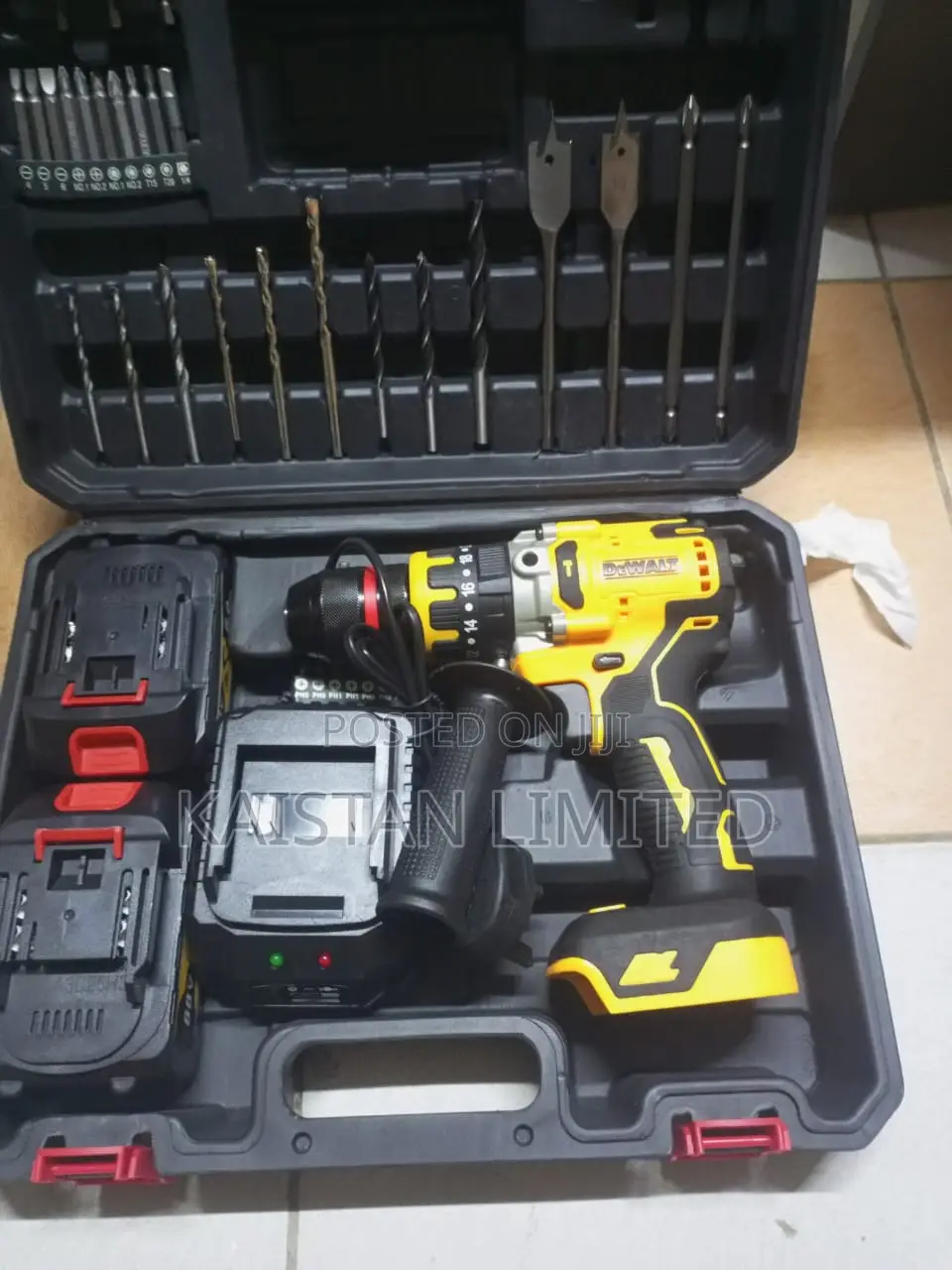 88v Cordless Electric Hammer Drill 47pc Tool Set