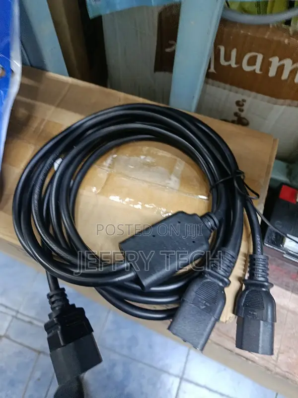 C14 to 2xc13 Power Cord Plug Iec 320 C14 Male to Dual C13 Female Adapt