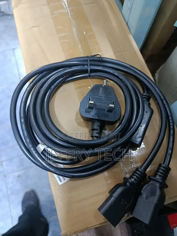 Power Cord Uk Plug to 2 X C13 Iec Dual Kettle Lead Splitter Cable 3m
