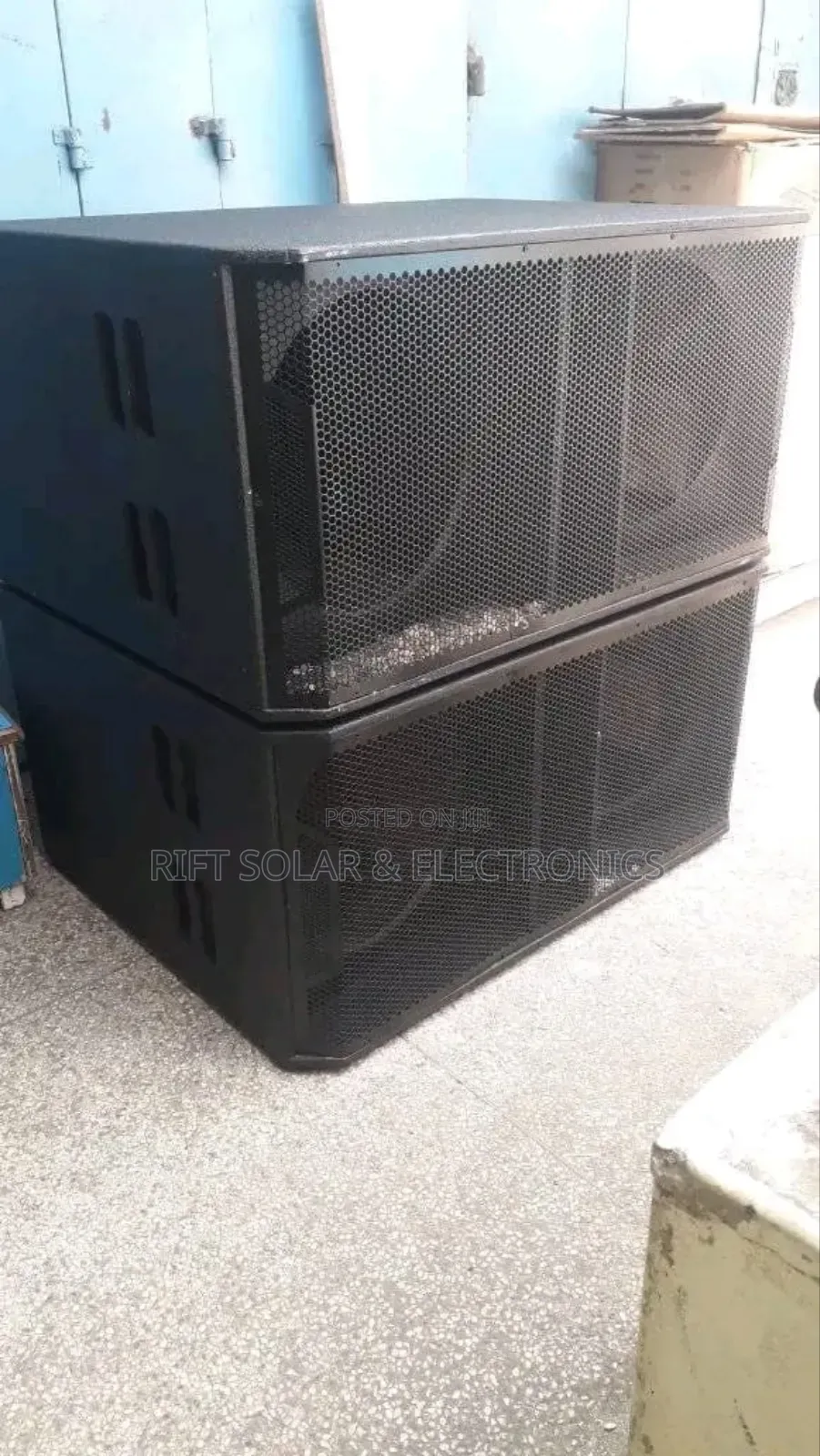 18" Double Bass Empty Box Speaker Top Finish Quality