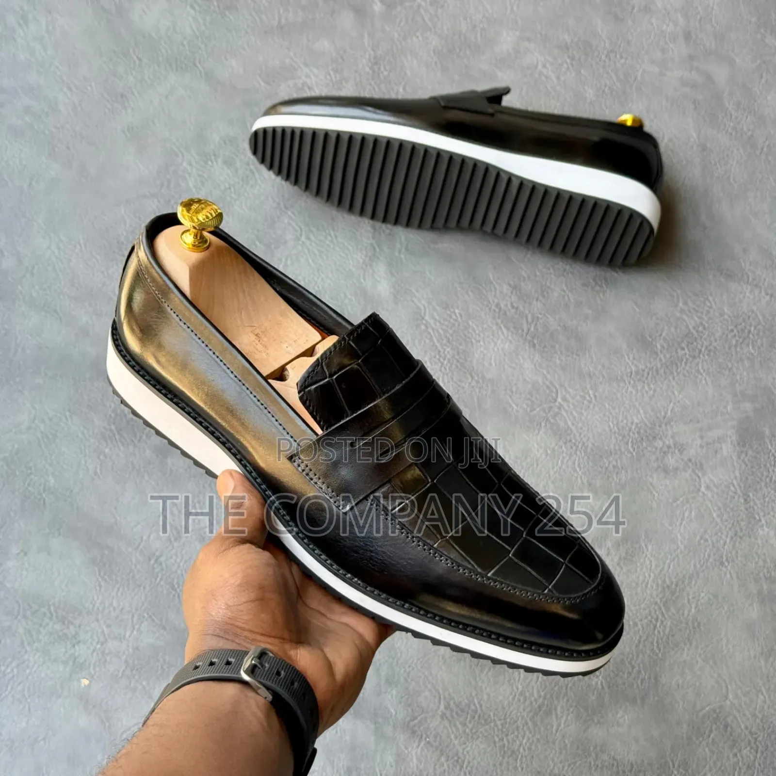 Quality Casual Leather Flat Rubber Sole Oxford Leather Shoes