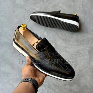 Quality Casual Leather Flat Rubber Sole Oxford Leather Shoes