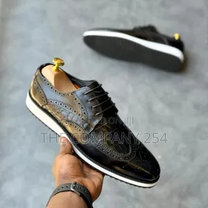 Quality Casual Leather Flat Rubber Sole Oxford Leather Shoes