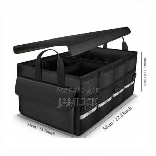 Heavy Duty Car Boot Organizer Storage Box –Cr - thumbnail 2