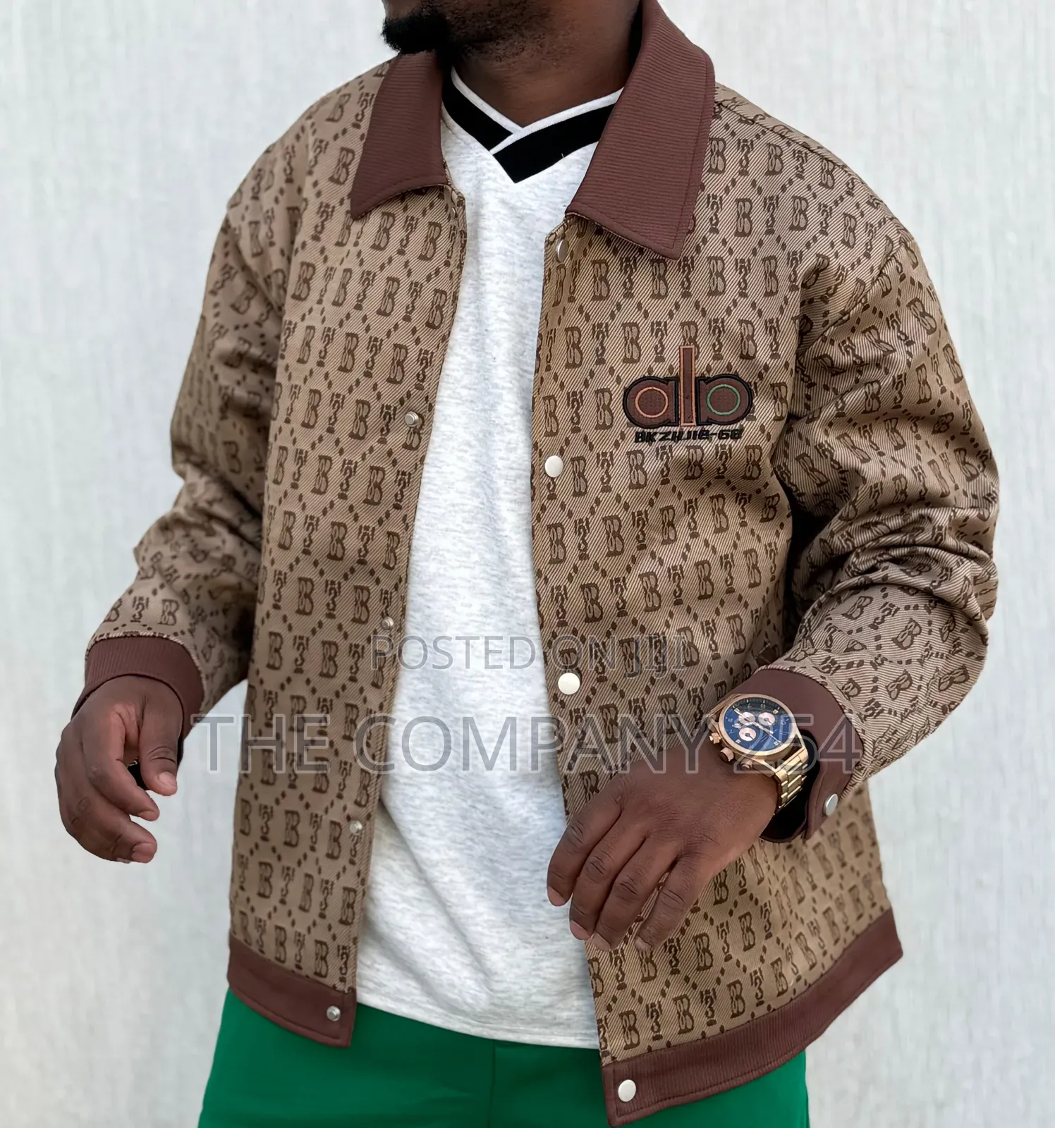 Quality Casual Double Pocket Leather Silky Collor Designed Jacket