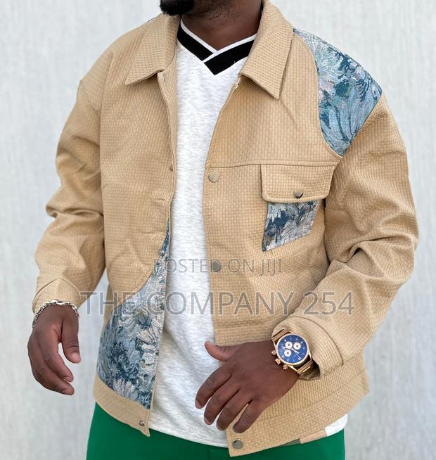 Quality Casual Double Pocket Leather Silky Collor Designed Jacket - thumbnail 7