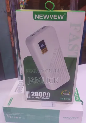 Newview 20,000mah High Performance Power Bank Fast Charge - Dv