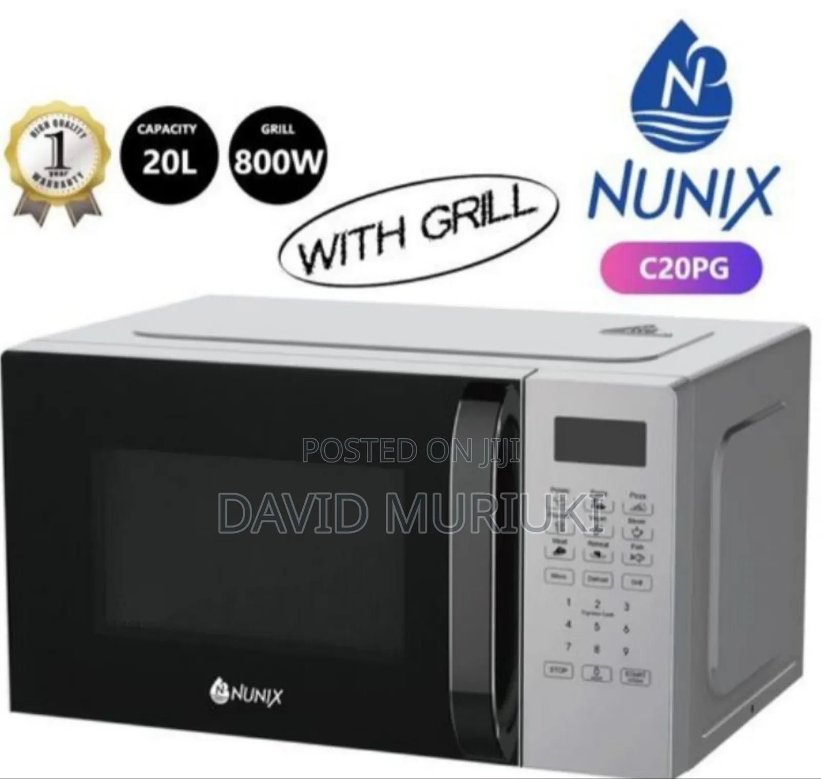 Nunix 20l Digital Electric Microwaves Oven and Grill