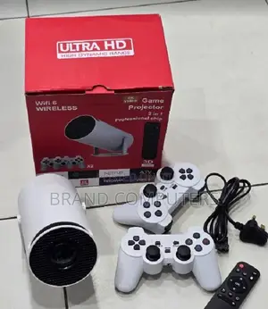 Hy300 Mini Projector With 2 Game Controller 3d Video Game Console