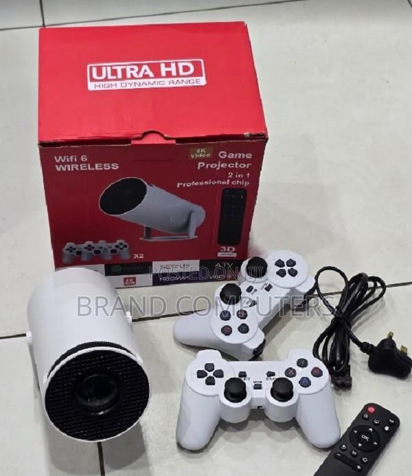 Hy300 Mini Projector With 2 Game Controller 3d Video Game Console - thumbnail 2