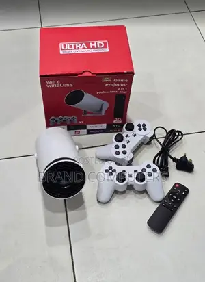 Hy300 Mini Projector With 2 Game Controller Console