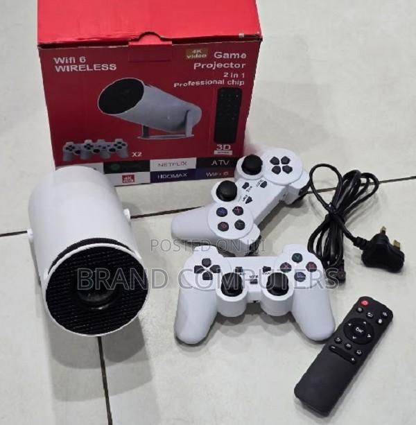 Hy300 Mini Projector With 2 Game Controller Console - thumbnail 2