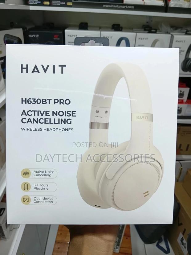 This Is a Havit H630bt Pro Active Noise Cancelling Wireless Headphone. - thumbnail 2