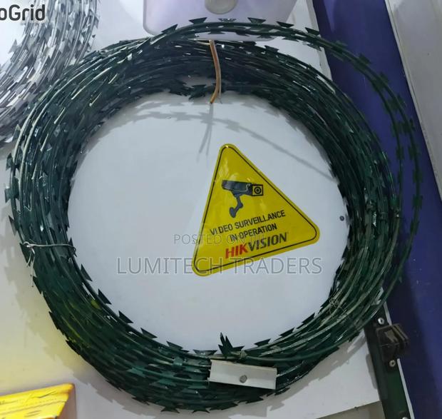 Green Galvanized Razor Wire 10mm - main view