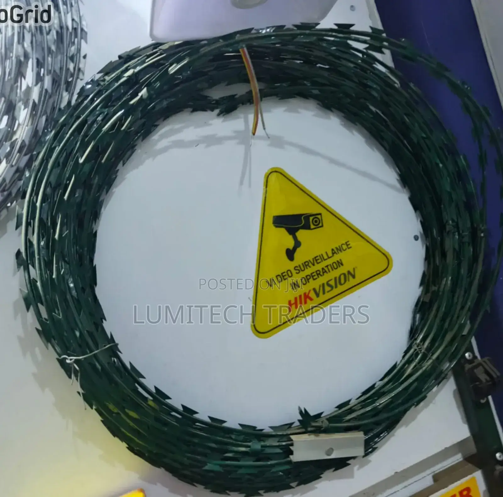 Double Galvanized Green Razor Wire 10m Length