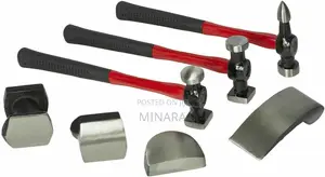 7 Pcs, Panel Beating Set, Car Auto Body Repair, Hammer / Dolly Kit