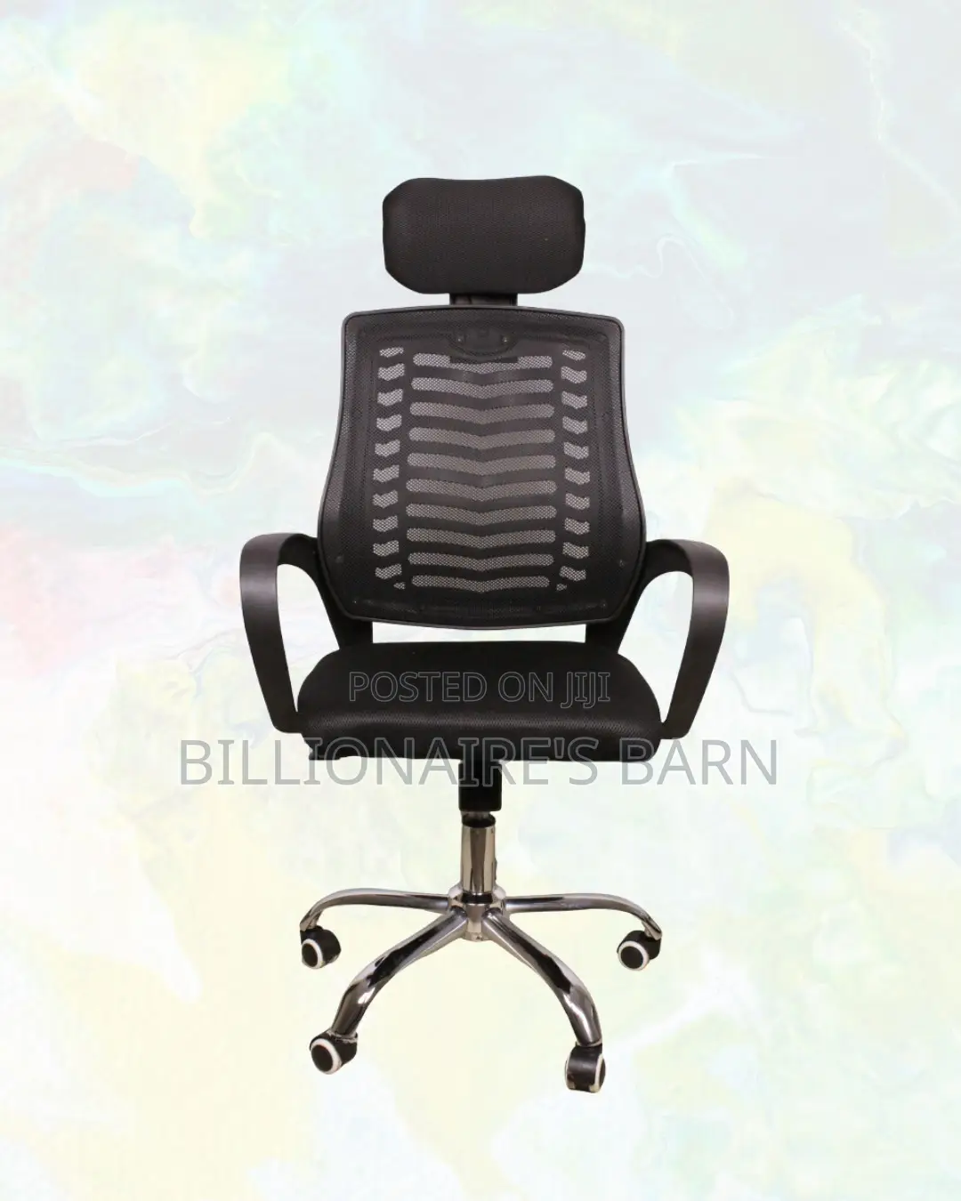 Secretarial Work Chair • Neat Professional Look, Lower-Back Support