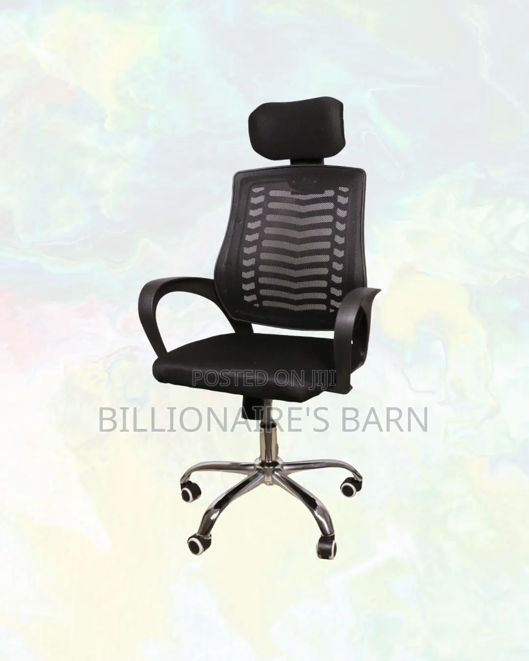Secretarial Work Chair • Neat Professional Look, Lower-Back Support