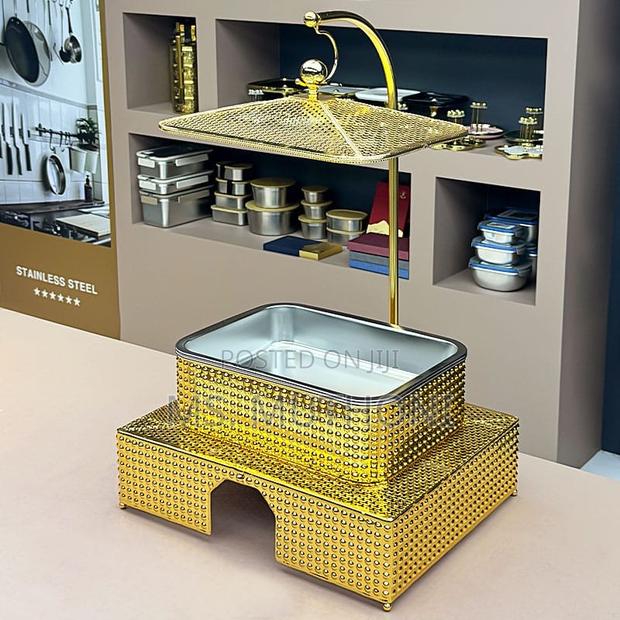 5.5l Hanging Luxury Gold Stainless Steel Chaffing Dish*