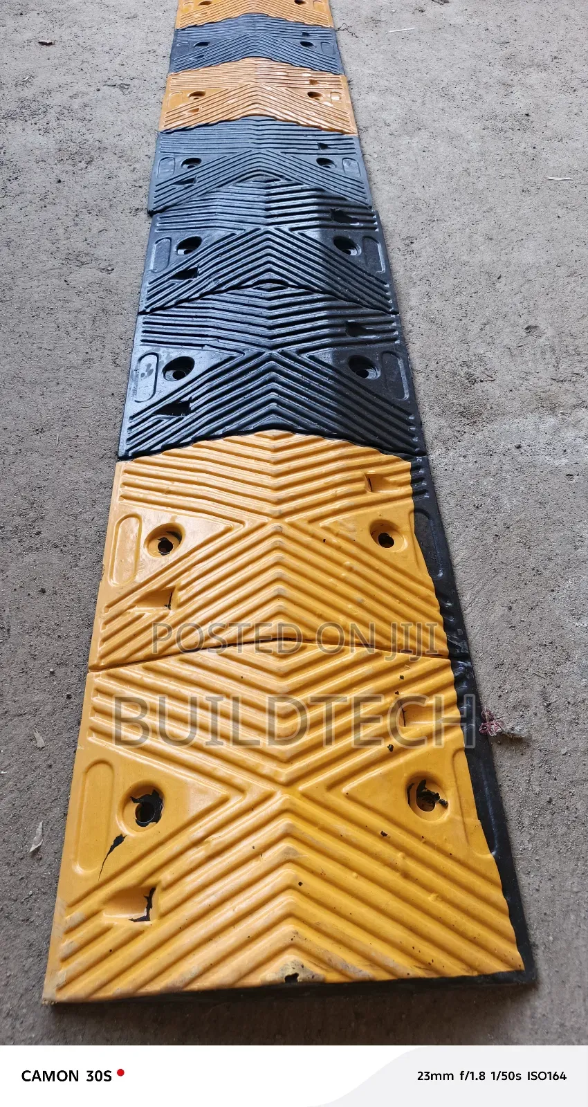 Rubber Speed Bump Reflective