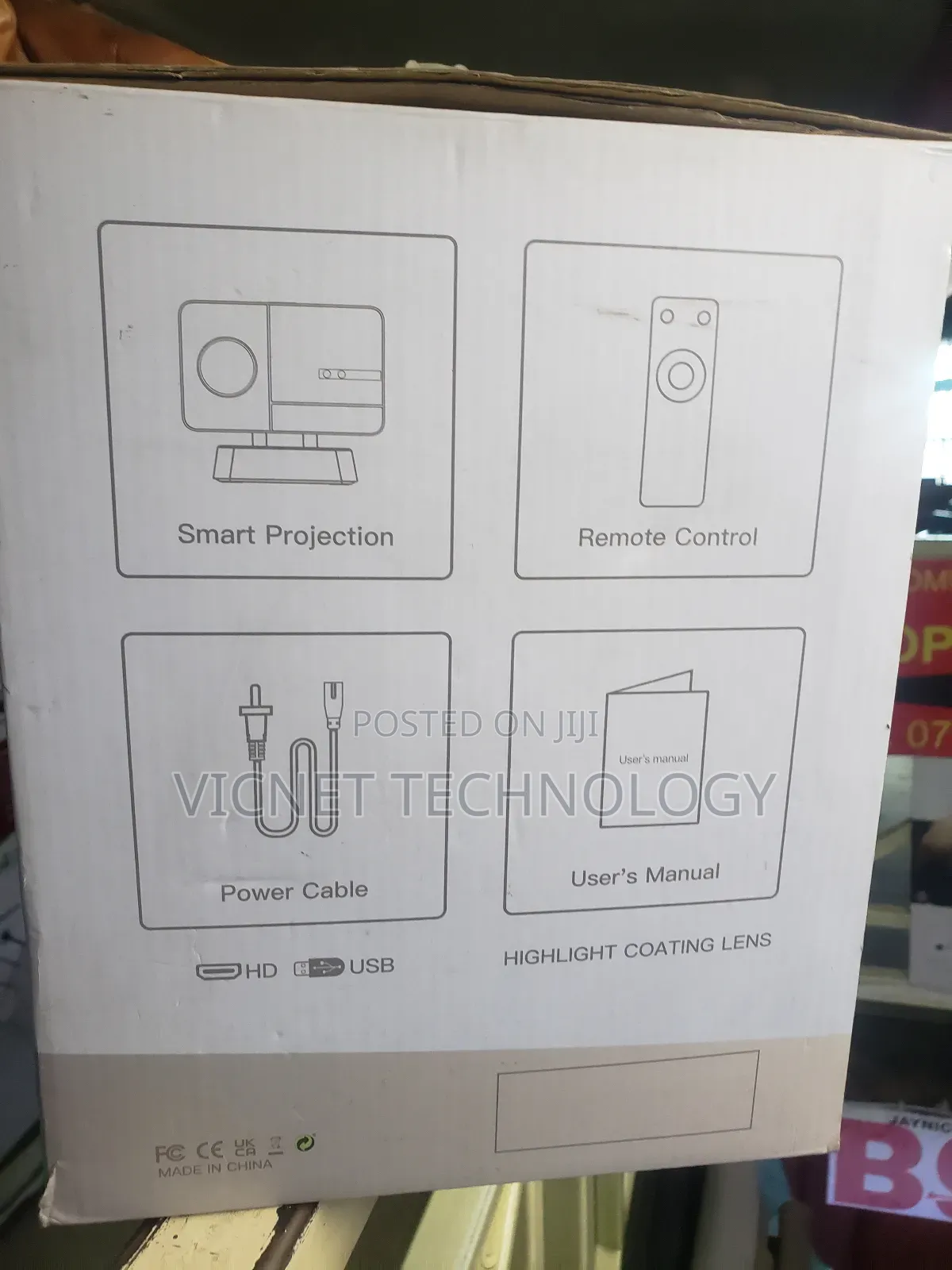 Uhd Home Theater Wireless Android Projector Upto 100 Inch Display