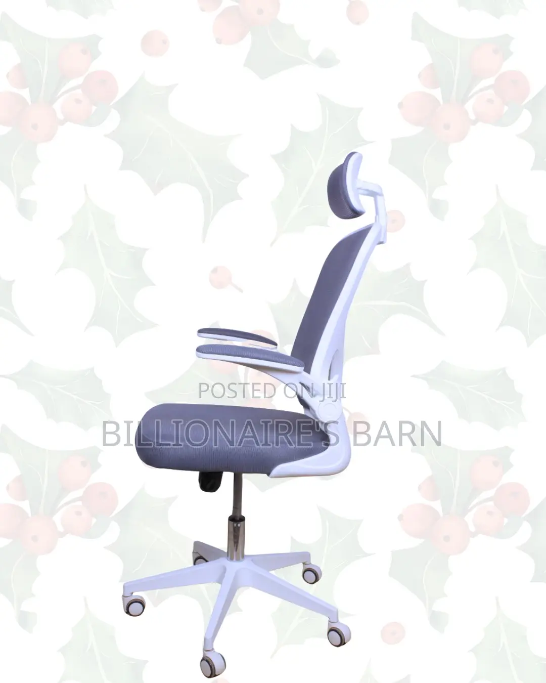 Headrest Office Chair — All-Day Comfort, Adjustable Headrest Support