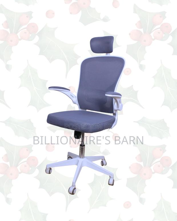 Headrest Office Chair — All-Day Comfort, Adjustable Headrest Support - thumbnail 3