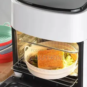 205mm Air Fryer Silicone Pot Round /Square Baking Tray