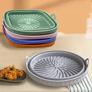 205mm Air Fryer Silicone Pot Round /Square Baking Tray