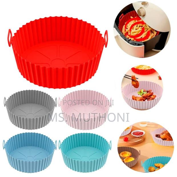 Round Reusable Silicone Air Fryer Liner - thumbnail 4