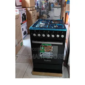 Syinix 50×55 Gas Cooker 3+1 With Electric Oven Rotisserie