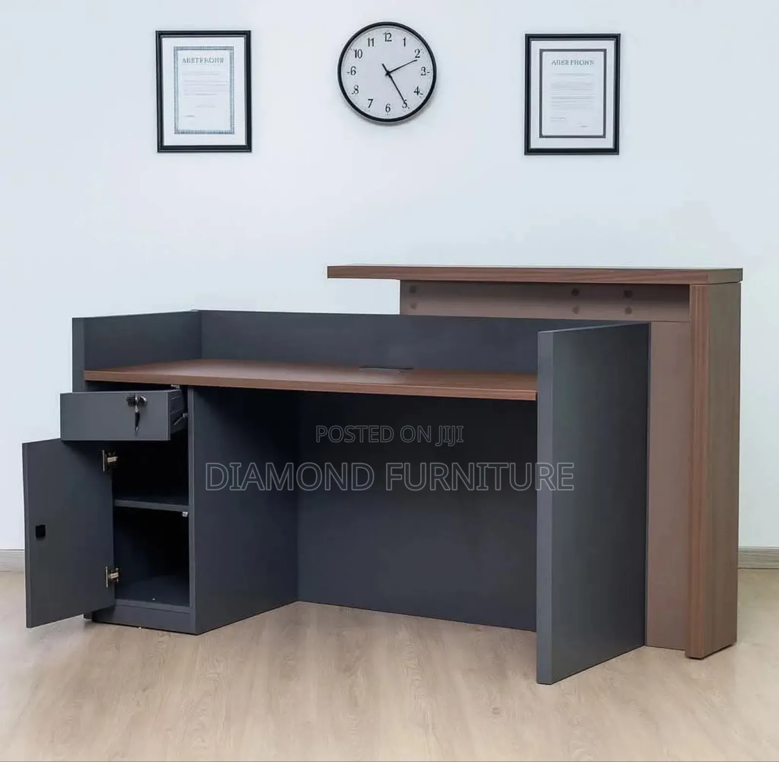 Modern 1600mm Reception Desk / Front Office Counter