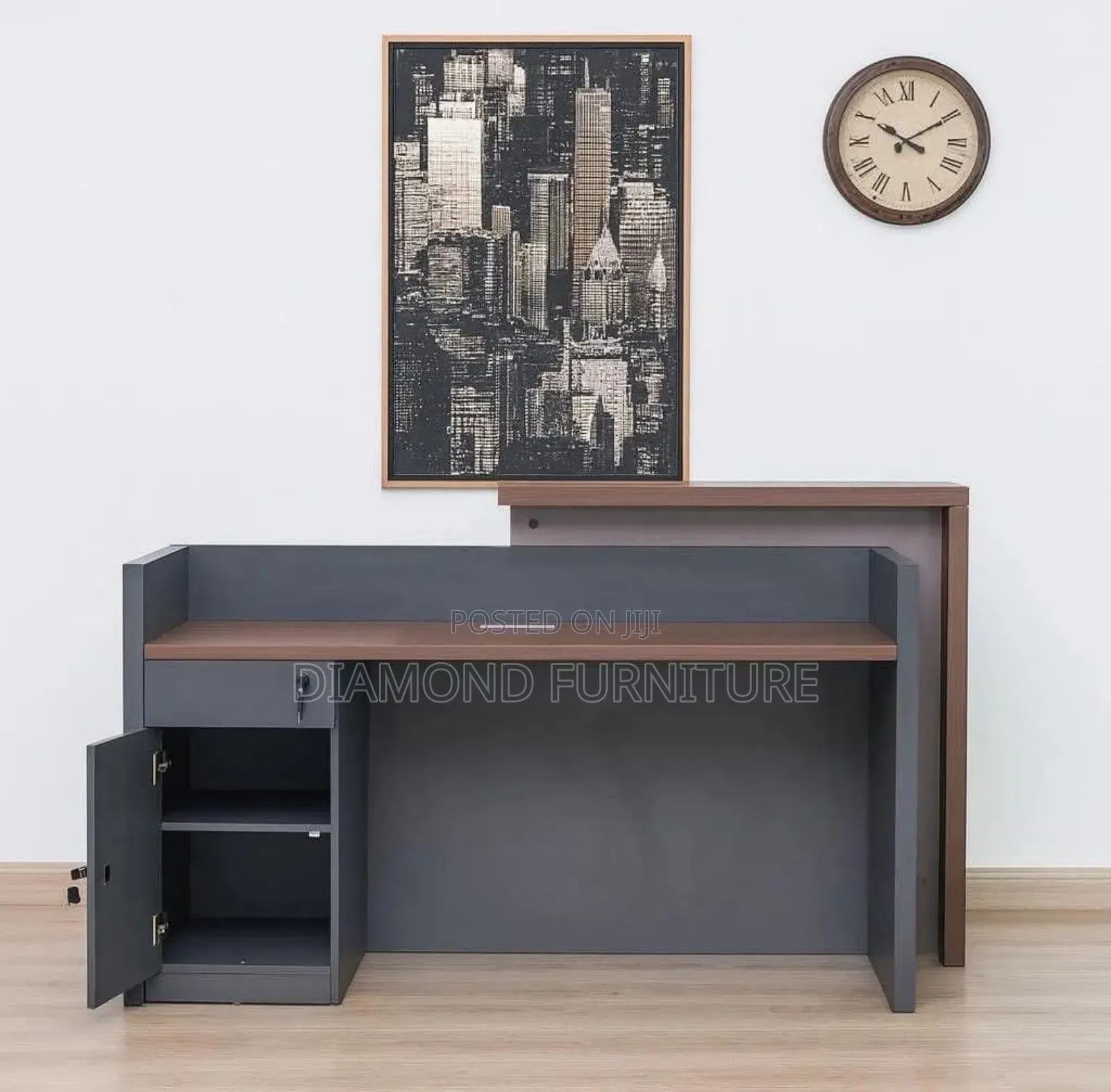 Modern 1600mm Reception Desk / Front Office Counter