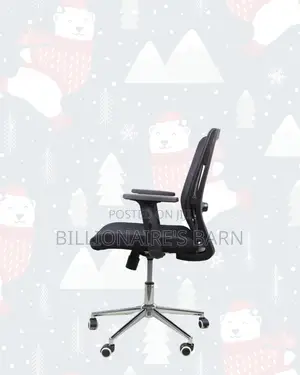 Mid-Back Chair Chrome Base • Smooth Movement, Strong Chrome Base