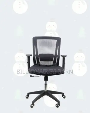 Mid-Back Office Chair • Posture Support, Nylon Base Stability