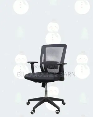 Mid-Back Office Chair • Posture Support, Nylon Base Stability