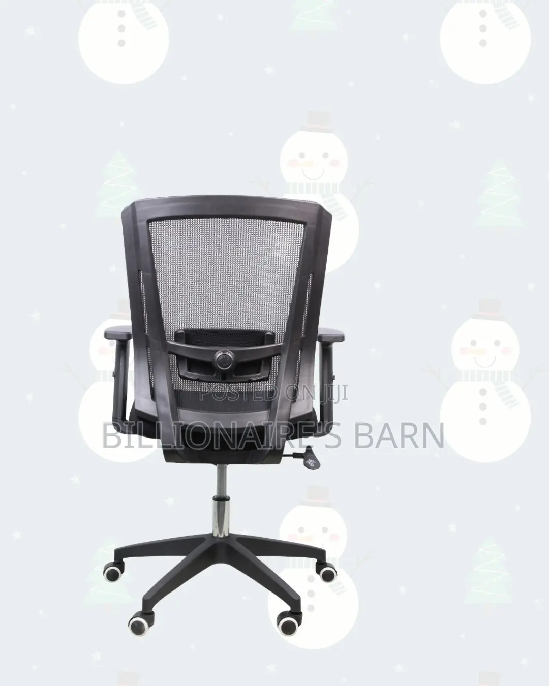 Mid-Back Office Chair • Posture Support, Nylon Base Stability